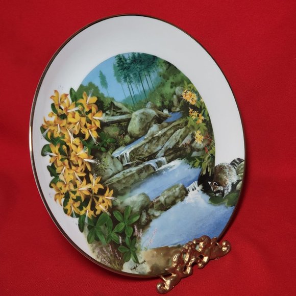 VTG Decorative Plate Royal Windsor Wild Honeysuckle Wildflowers of the South - Picture 7 of 11